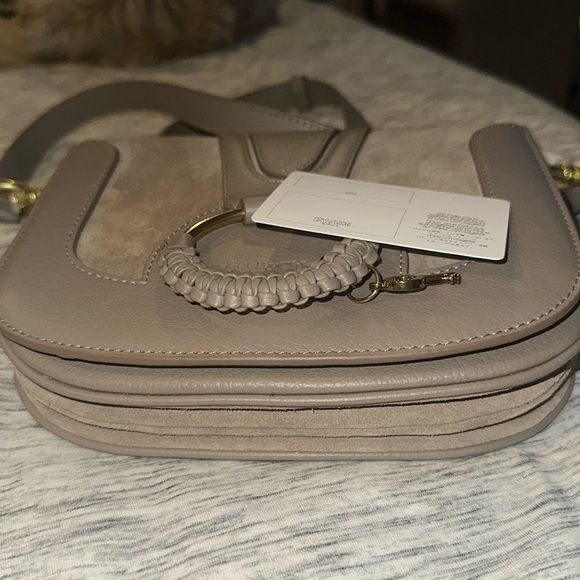 See by Chloe Women Hana Mini Saddle Leather Bag Motty Gray - Picture 6 of 10